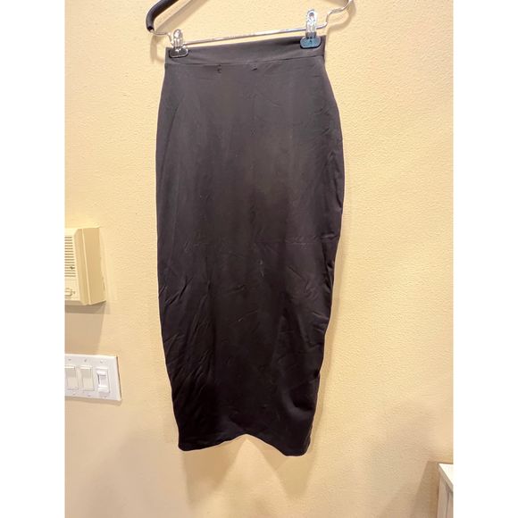 NEW Susana Monaco Midi Slit Skirt in Black Size XS REVOLVE MSRP $138 - Picture 6 of 9